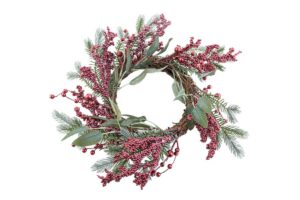 GHIRLANDA NATALIZIA BORDEAUX DIAM.40CM