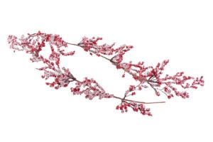 RAMO LUNGO NATALIZIO ROSSO 150CM