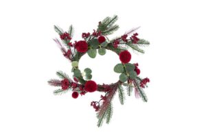 GHIRLANDA NATALIZIA COL.ROSSO d.int.22 est.42 CM