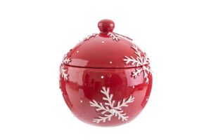 SCATOLA CERAMICA FIOCCO DI NEVE 19xh.22 CM