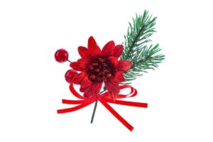 FIORE NATALIZIO COL.ROSSO diam.5xlungh.12 CM