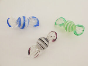 SET 3 PZ ART. VETRO 2X4 CM.