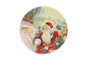 VASSOIO MELAMINA BABBO NATALE d.40x2CM