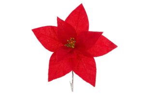 CLIP STELLA NATALE COL.ROSSO diam.30xstelo11CM