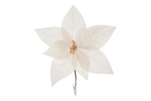 CLIP STELLA NATALE COL.BIANCO diam.30xstelo11CM