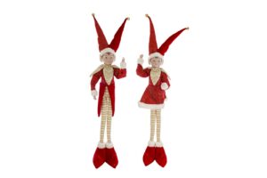 ELFO NATALIZIO 2ASS.ROSSO 15xh.85CM