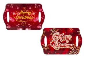 VASSOIO POGGIA PENTOLA MERRY CHRISTMAS 2ASS.18x28CM