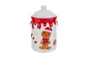 SCATOLA BISCOTTO ZENZERO CERAMICA 11x11xh.18CM