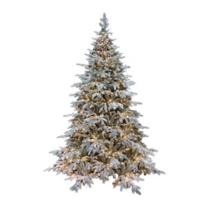 ALBERO NATALE INNEVATO ST.MORITZPE+PVC 2000LED 1958TIPS h.180xl.130CM