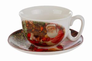 TAZZA NATALIZIA PORCELLANA C/ASTUCCIO 16,5x9CM