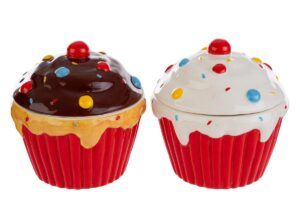 SCATOLA CUP CAKE PORCELLANA 2ASS.d.13,5xh.13,5CM