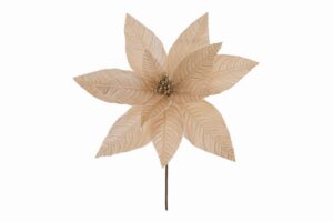 STELLA NATALIZIA VELVET 34X35CM CHAMPAGNE