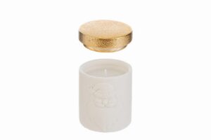 CANDELA BABBO NATALE PORCELLANA 6,5x6,5x8CM