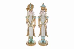 SOLDATINO SCHIACCIANOCI RESINA GOLD 2ASS.LED diam.11,5xh.50CM