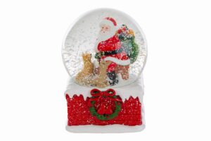 CARILLON AMPOLLA BABBO NATALE RESINA 10x13,5CM