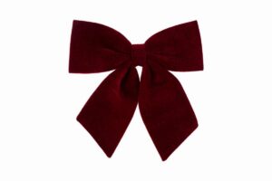 APPENDINO FIOCCO IN TESSUTO BORDEAUX 28x30CM