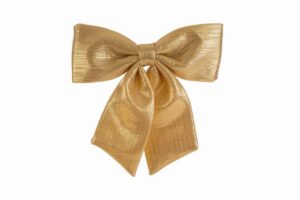 APPENDINO FIOCCO IN TESSUTO ORO 28x30CM