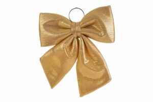 APPENDINO FIOCCO IN TESSUTO ORO 33x40CM