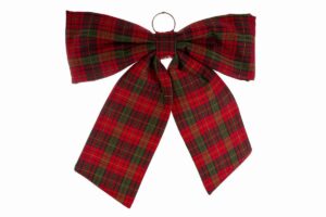 APPENDINO FIOCCO IN TESSUTO SCOZZESE 56x62CM