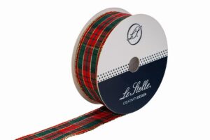 NASTRO TARTAN/GOLD 25mmX10mt