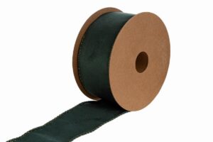 NASTRO NATALIZIO MODELLABILE VELVET VERDE 50mmX10mt