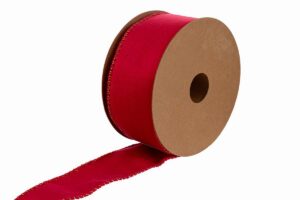 NASTRO NATALIZIO MODELLABILE VELVET ROSSO 50mmX10mt