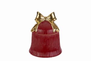 CAMPANA FIOCCO SCATOLA CERAMICA RED 12x12xh.15,5CM