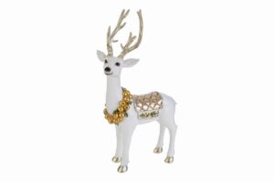 RENNA NATALIZIA RESINA BIANCA 15x7xh.23CM