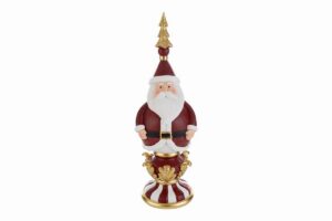 BABBO NATALE RESINA RED ROYAL 11x10,5xh.34CM