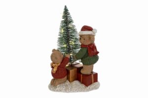 ORSETTO NATALIZIO RESINA LED 9,5x10,5xh.16CM