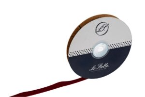 NASTRO VELLUTO BORDEAUX 15MMx10MT