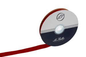 NASTRO VELLUTO ROSSO 25MMx10MT