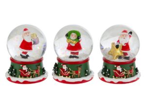 AMPOLLA BABBO NATALE IN RESINA 3ASS. 4,5x4,5xh.6CM