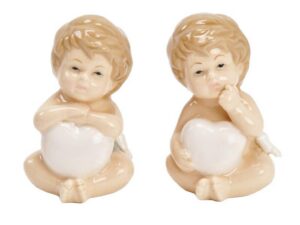 BIMBO PORC. C/CUORE 2 ASS.4,5x5xh.7,5 CM *OUTLET*