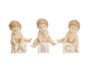 BIMBO IN PORCELLANA 3 ASS. 8x5xh.10,5 CM *OUTLET*