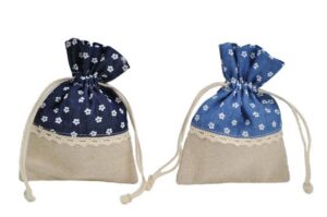 SACCHETTO JEANS FIORELLINO 2 ASS. 10x13 CM