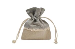 SACCHETTO JUTA GRIGIO 8x10 CM