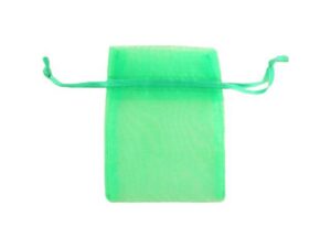 SACCHETTO ORGANZA VERDE 8Xh.9 CM