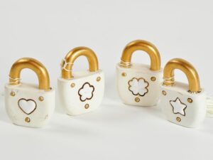 LUCCHETTO RESINA PANNA 4 ASS. 5 CM