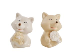 VOLPINO PORCELLANA 2 ASS.6xh.7,5CM *OUTLET*