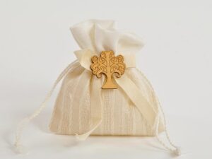 SACCHETTO PANNA C/ALBERELLO 10X11 CM