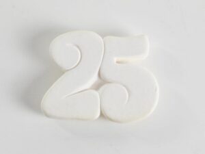 GESSETTO 25ESIMO 4x3 CM
