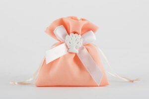 SACCHETTO ALBERO VITA ARANCIO11X12CM