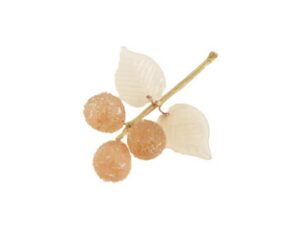 UVA GLASSATA VETRO ROSA 6 CM *OUTLET*