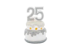 TORTA 25 RESINA C/LED 8xh.10 CM