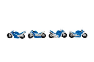 CALAMITA MOTO RESINA BLUE 4 ASS.7,5x4,5 CM