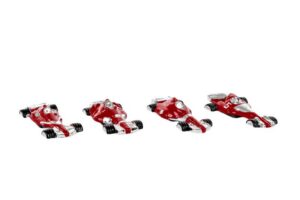 CALAMITA AUTO F1 ROSSA RESINA 4 ASS. 7,5x3 CM