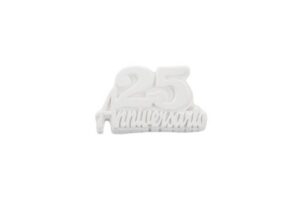 GESSETTO 25°ANNIVERSARIO 4X2,5 CM