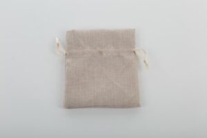 SACCHETTO COTONE BEIGE 11x12 CM