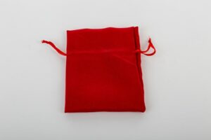 SACCHETTO COTONE ROSSO 11x12 CM